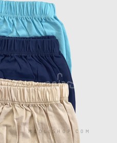 تصویر شورتک نخ پنبه ساده زنانه 