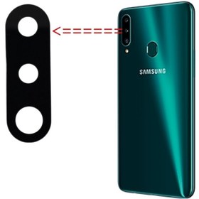 تصویر شیشه لنز دوربین گوشی سامسونگ گلکسی A20s/A207 Camera lens Samsung Galaxy A20s/A207