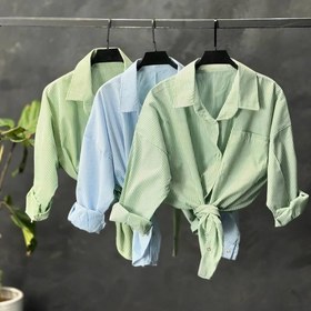 تصویر شومیز زنانه پینترستی راه راه 