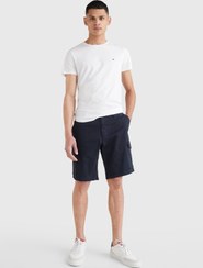 تصویر شلوارک تامی هیلفیگر فاق نرمال راسته مردانه | Tommy Hilfiger 5002837065 