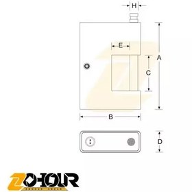 تصویر قفل کتابی روپوشدار کلید چهارپر مدل 1000 PARS SX 