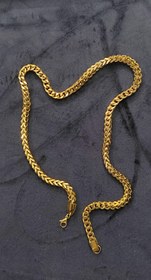 تصویر زنجیر مردانه سه بعدی استیل رنگ ثابت 