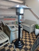 تصویر بخاری و هیتر قارچی ایرانی مشکی گاز شهری و کپسولی 