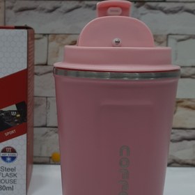 تصویر تراول ماگ سرد و گرم مدل VACUUM CUP با حجم 380ml و دارای صفحه نمایشگر دما برند AMSZM چین در 4 رنگ مختلف _ شناسه کالا : SW_1810 VACUUM CUP