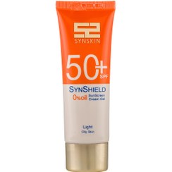 تصویر ژل کرم ضد آفتاب مدل SPF50 Oil Free مناسب پوست چرب ساین اسکین 02-لایت Syn Skin SPF50 Oil Free sun screen cream gel for oily skin