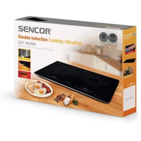 تصویر گاز القایی سنکور مدل SCP 4501BK Sencor SCP 4501BK Double induction cooktop