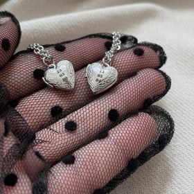 تصویر گردنبند قلبی فینگیلی 