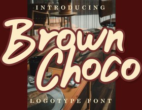 تصویر فونت لوگوی Brown Choco 