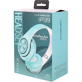 تصویر هدفون بی سیم مدل P39 ا P39 Wireless Stereo Headset - مشکی ا P39 Wireless Stereo Headset P39 Wireless Stereo Headset
