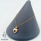 تصویر گردنبند طلا با مدال قلب ظریف (گردنی یاسمن) 