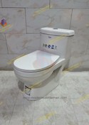 تصویر توالت فرنگی لوکس گاتریا سفید مات کد R345 