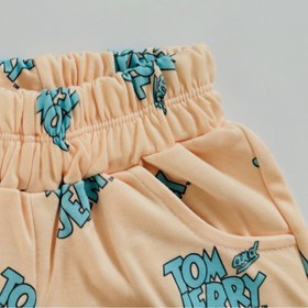 تصویر ست تیشرت و شورتک طرح تام و جری 