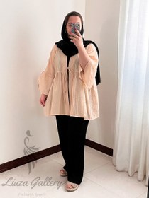 تصویر شومیز مانتویی عروسکی دبل فیس 