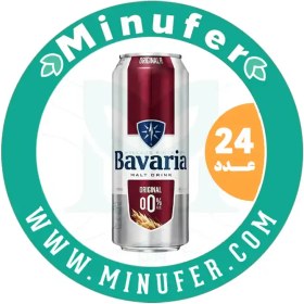 تصویر آبجو بدون الکل کلاسیک باواریا ۵۰۰ سی سی - باکس 24 عددی Beer NON-Alcoholic Bavaria Clasic 500ML