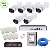 تصویر پک 6 عددی دوربین تحت شبکه poe پلاکخوان برد سونی imx335L12b imx335L12b