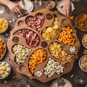 تصویر مزه خوری گردان چوبی کد 849 