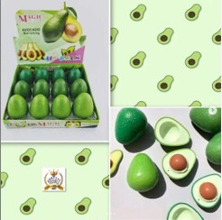 تصویر [آارایشی فانتزی-مرطوب کننده]- بالم لب طرح آواکادو 