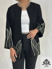تصویر کت بهاره زنانه گلدوزی مدل آلوورا 