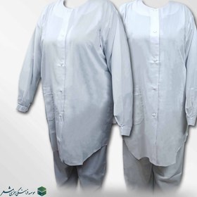 تصویر مانتو تک سفید 