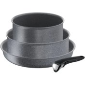 تصویر سرویس قابلمه اینداکشن سرامیکی 4 پارچه تفال مدل Tefal MINERALIA FORCE L6829302 