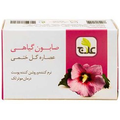 تصویر صابون علاج عصاره گل ختمی - 100 گرم 