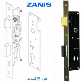 تصویر قفل سوئیچی ۴/۵ زانیس 