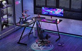 تصویر میز گیمینگ Gaming Desk L-Shaped 