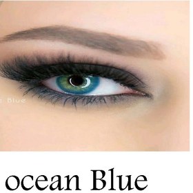 تصویر لنز رنگی چشم آبی اقیانوسی لاکی لوک مدل Ocean Blue 