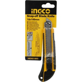 تصویر کاتر پلاستیکی 5 تیغ اینکو Ingco HKNS1805 18mm Ingco HKNS1805 18mm Cutter