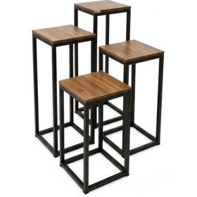 تصویر استند فلزی گلدان مدل میخک 