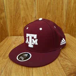 تصویر کلاه گپ بیسبال آدیداس اورجینال تگزاس Texas A&M Aggies adidas On-Field Baseball Fitted Hat - black