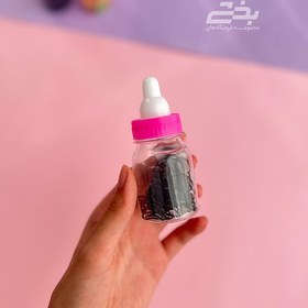 تصویر کش مو چهل گیس رنگی طرح شیشه شیر 