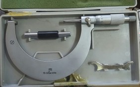 تصویر میکرومتر خارج سنج 100-75 میلیمتر NSK اصل ژاپن OUTSIDE MICROMETER 75-100 MM 0.01MM NSK JAPAN