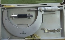 تصویر میکرومتر خارج سنج 100-75 میلیمتر NSK اصل ژاپن OUTSIDE MICROMETER 75-100 MM 0.01MM NSK JAPAN