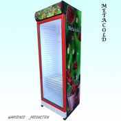 تصویر یخچال نوشیدنی 70 متاکلد استیکر تمشک Beverage fridge 70 methacold raspberry sticker