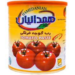 تصویر رب گوجه فرنگی همدانیان 800 گرم - باکس 12 عددی Hamedanian tomato paste 800 grams - box of 12 pieces