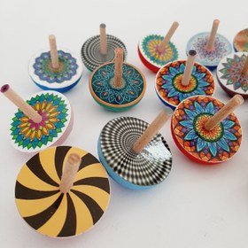 تصویر فرفره چوبی اسلیمی پکیج ۲۵ عددی 