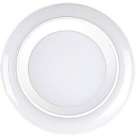 تصویر پنل سقفی دیپ دور اکلریک گرد 16 وات SMD آفتابی ای دی سی Circular Acrylic deep ceiling panel 16 W SMD Warm white EDC