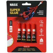 تصویر چسب قطره ای(فوری) 1گرمی بلیستر4عددی ناس کد524006- یک بسته 20 تایی 