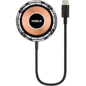 تصویر شارژر بی سیم هیسکا مدل HR-07 توان 15 وات Hiska HR-07 15w Wireless Charger