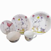 تصویر سرویس غذاخوری 5 پارچه کودک پارس اپال طرح 761 