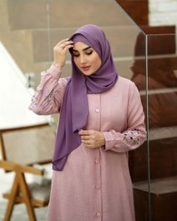 تصویر مانتو غزل - کرم / سایز 1 