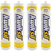 تصویر چسب سیلیکون کاسپین مدل shafaf حجم 300 میلی لیتر مجموعه 4 عددی 