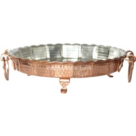 تصویر سینی مسی پایه دار| سایز 2 