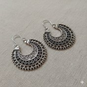 تصویر گوشواره سیمین (مدور یک) -119 