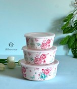 تصویر ست 3 عددی ظرف درب دار 