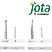 تصویر فرز جراحی کارباید مخصوص هندپیس جوتا JOTA کد C1T/C33T 