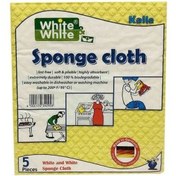 تصویر دستمال اسفنجی وایت اند وایت 5 عددی 