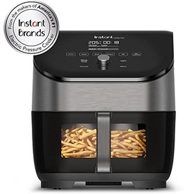 تصویر Instant Vortex 5.7L, 1700W Digital Air Fryer تک کشو ClearCook و 6 برنامه هوشمند - سرخ کردنی با هوا، پخت، کباب کردن، گریل، آبگیری، گرم کردن مجدد، 2 سال گارانتی سازنده - ارسال 30 روز کاری 