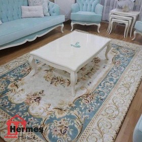 تصویر روفرشی مخمل ابریشم ۴ متری هرمس HERMES مدل: 0028 